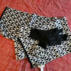Michael Kors glove and scarf set